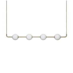 UMAGE LED-riippuvalaisin Audrey LINEAR, messinki, 118 cm, 4-lamppuinen.