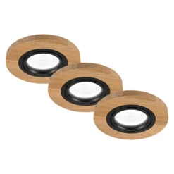 Upotettava kattovalaisin Tobby, Ø 10 cm, 3 kpl, tammi GU10