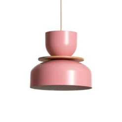 Uto-riippuvalaisin, vaaleanpunainen, Ø 30 cm, metalli
