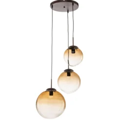 Varus-riippuvalaisin lasia, 3-lamp., Ø 51 cm