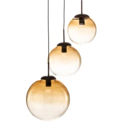 Varus-riippuvalaisin lasia, 3-lamp., Ø 51 cm