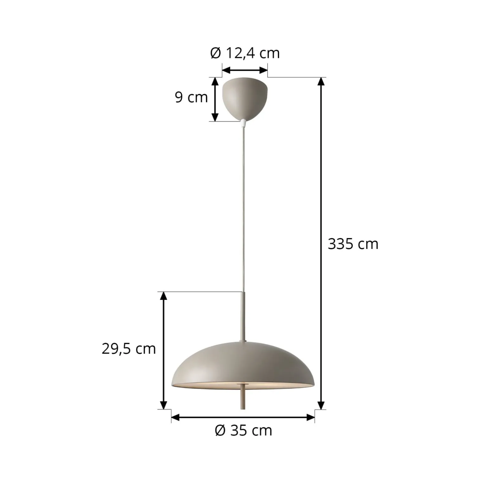 Versale-riippuvalaisin, ruskea, Ø 35 cm, metalli, 2 x E27