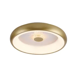 Vertigo LED-kattovalaisin, CCT, Ø 46,5 cm, messinki