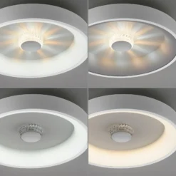 Vertigo LED-kattovalaisin, CCT, Ø 46,5 cm, valkoinen