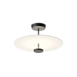 Vibia Flat LED-kattovalaisin 2-lamppuinen Ø 55 cm valkoinen