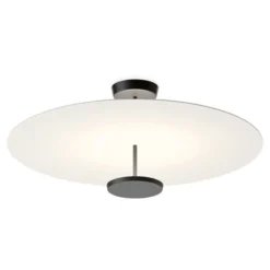 Vibia Flat LED-kattovalaisin 2-lamppuinen Ø 90 cm valkoinen