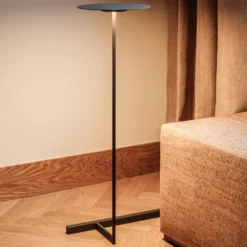 Vibia Flat LED-lattiavalo 96 cm harmaa L1, himmennettävä