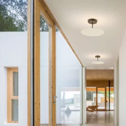 Vibia LED-kattovalaisin Flat, valkoinen, Ø 40 cm, DALI-himmennettävä