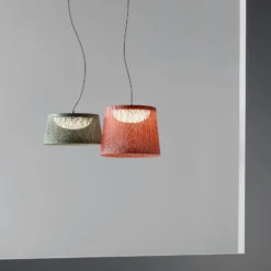 Vibia LED-riippuvalaisin ulos, beige, 64 x 120 cm, 927