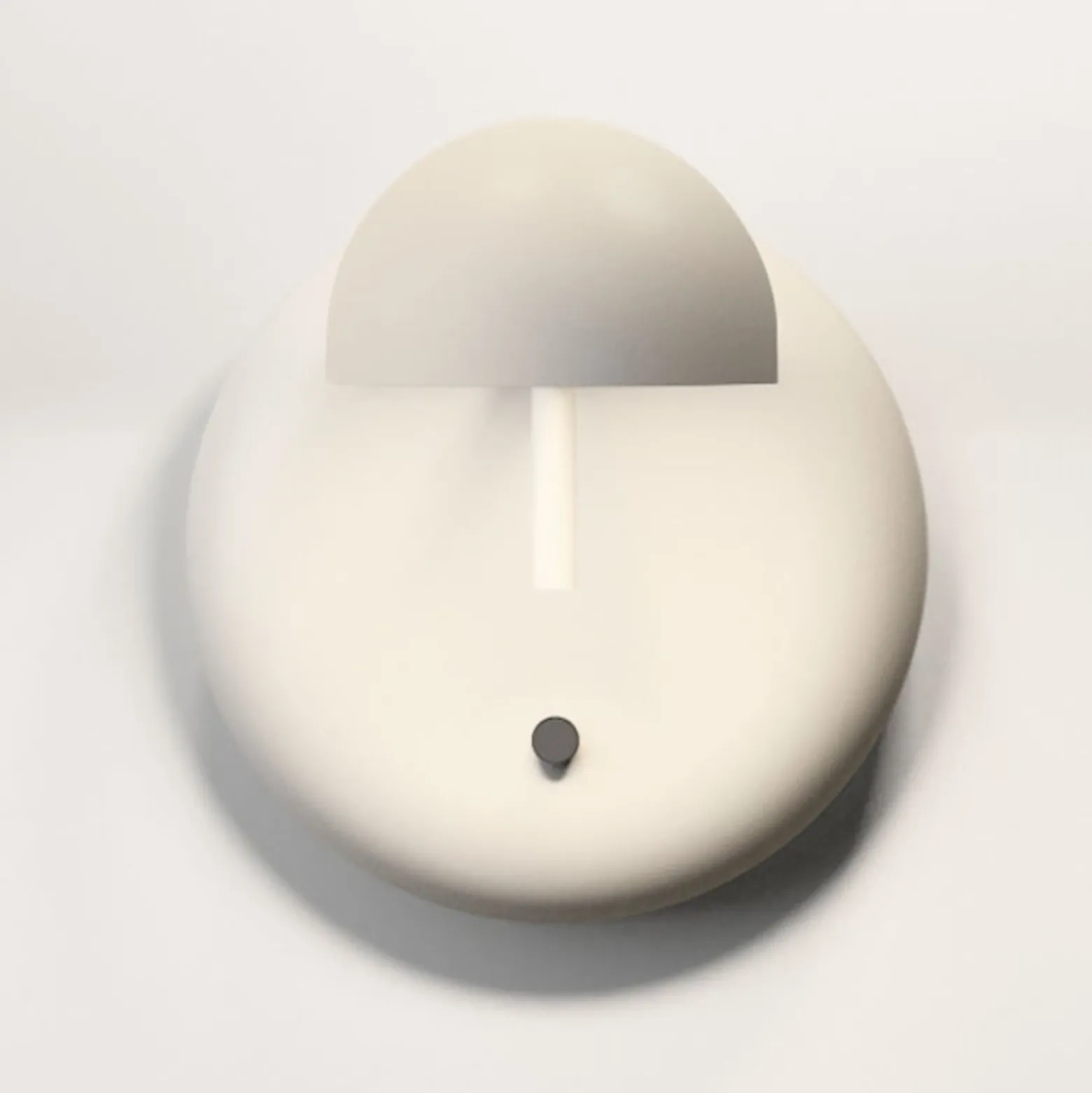 Vibia Pin 1675 LED-seinävalaisin, 11 cm, kerma