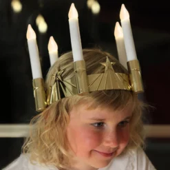 Viisilamppuinen Lucia-LED-kruunu