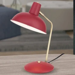 Vintage-tyylinen pöytävalaisin Fedra, punainen