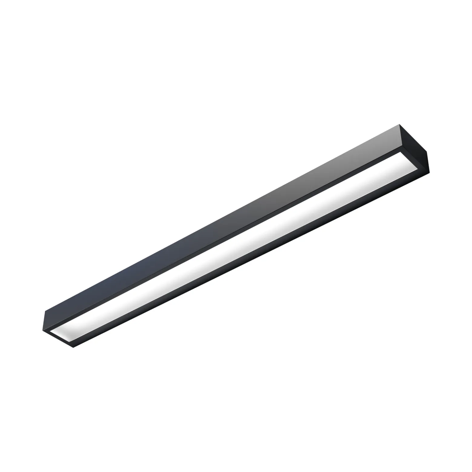 Vola LED-kylpyhuoneen seinävalaisin, IP44, musta, 4000 K, leveys 80 cm