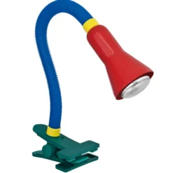 Värikäs pöytävalaisin Couleur klipsijalalla