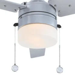 Westinghouse-tuuletin, valaisin 7316540, hopea/musta, IP44