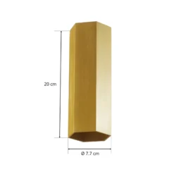 WEVER & DUCRÉ Hexo mini 2.0 seinävalaisin 20cm kultainen