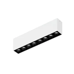 WEVER & DUCRÉ LED-kattovalaisin Linoo 8.0, musta/valkoinen metalli