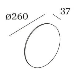 WEVER & DUCRÉ Miles 3.0 pyöreä seinä Ø 26cm musta
