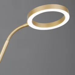 Willis LED-lattiavalaisin, kultainen, korkeus 180 cm, metalli, CCT, himmennin