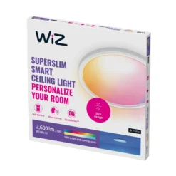 WiZ SuperSlim LED-kattovalaisin RGBW Ø42cm valkoinen