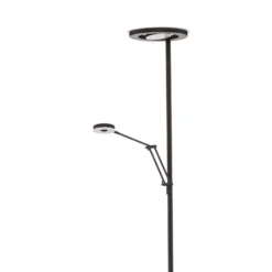 ylöspäin suunnattu LED-valaisin Barrie, lukuvalo, musta mattapintainen